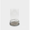 Porta de vela confiável de vidro com tubo de vidro
